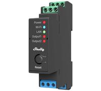 Relais pour rail DIN Shelly Shelly Pro 2 Bluetooth, Wi-Fi