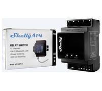 Module Rail DIN 4 canaux WiFi avec mesure de consommation et écran - Shelly