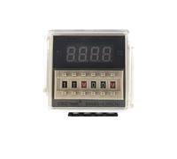 Relais programmable numérique à LED DH48S-S, 0,1 s à 99 h, base de prise AC/DC 12 V, 24 V, 36 V, 110 V, 220 V, 380 V, minuterie à cycle répété(AC220V)