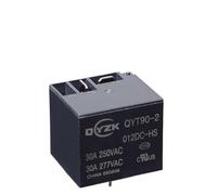Relais QYT90-2-012DC-HS12 volts, 4 broches normalement ouvertes, 30A250V, appareils ménagers, petit relais haute puissance, 1 pièce(12V)