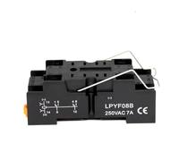 Relais Relais Intermédiaire Miniature HH52P MY2 AC220V DC24V DC12V AC110V, Base À 8 Broches(With base,DC12V)