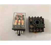 Relais relais intermédiaire MK3P-I MK3P petit électromagnétique 11PIN avec Base DC12V DC24V AC110V AC220V(AC220V)