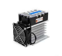Relais semi-conducteur triphasé Commande industrielle DC Module CA 24-480VAC 3-32VDC avec dissipateur thermique et ventilateur pour charge élevée (80A)
