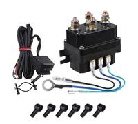 Relais solénoïde de commande de contacteur à distance de treuil 12 V 250 A double kit de télécommande sans fil compatible avec les véhicules tout-terrain de moto de voiture