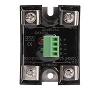 Relais SSR Monophasé Double Canal DC-AC Walfront avec Base de Dissipateur de Chaleur épaissie (40A)