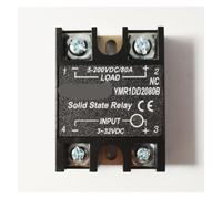 relais statique 12V 24VDC entrée 5-200VDC charge normalement fermé monophasé relais à semi-conducteurs SSR Module régulateur de tension NC-SSR(YMR1DD2080B (80A))