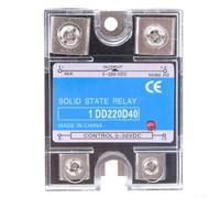 Relais statique CC non mécanique pour entrée 3-32 VDC Sortie 5-220 VDC 40 A avec isolation SCR et optocoupleur Pas de pièces mobiles pour une durée de vie prolongée