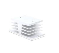 Relais statique monophasé CC 10 A, 25 A, 40 A, 60 A, 80 A, 100 A, 220 V CA, avec dissipateur thermique, 3-32 V CC à 24-480 V CA, couvercle en plastique(1-L Heat Sink)