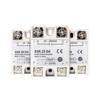 Relais statique SSR 10 A, 25 A, sortie 40 A, 3-32 V CC, 24-480 V CA, 220 V monophasé CC vers CA, 40 A, dissipateur thermique SSR 40 DA((AC controls AC) AA,S)