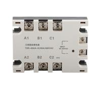 Relais statique triphase 40 A CA, entree SSR, charge 90-250 V CA, charge 24-480 V CA, TSR-40AA H