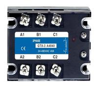 Relais statique triphasé CC-CA CA-CA 3-SSR 10 A 25 A 40 A 60 A 80 A 100 A 120 A 200 A 70-280 V CA Contrôle 24-480 V 40 AA 40 DA(AC control AC,40AA (AC-AC))