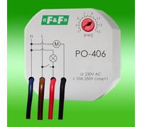 RELAIS TEMPOREL 10A 1Z 230V AC AVEC PC DIFFÉRÉ PO-406