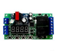 Relais temporel à double canal AC DC Trigger pour 6 A pour relais double canal 0,01 s-999 min Minuterie universelle pour relais 7-30 V CC 220 V CA Module de commutation Retard d'allumage précis pour