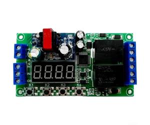 Relais temporel à double canal AC DC Trigger pour 6 A pour relais double canal 0,01 s-999 min Minuterie universelle pour relais 7-30 V CC 220 V CA Module de commutation Retard d'allumage précis pour
