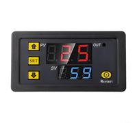 Relais temporel DC 24 V 20 A avec écran LED programmable pour contrôle du cycle 0 à 999 h Interrupteur de retard (24 V)