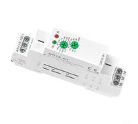 Relais temporel multifonction GRT6-B1 avec affichage numérique, fonction d'arrêt de retard, contact 1CO + 1NO, réglable de 0,1 s à 10 jours, AC220 V/ACDC 24-240 V, pour montage sur rail DIN (ACDC 24