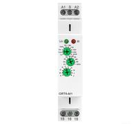 Relais temporel multifonction GRT6-M1 10 modes de retard Arrêt | 10 modes réglables, fonction délai, plage 0,1s-10d, indicateur d'état LED, pour l'automatisation