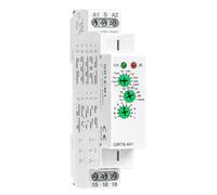 Relais temporel multifonction GRT6-M1 10 modes de retard Arrêt | 10 modes réglables, fonction retardateur, plage 0,1s-10d, indicateur d'état LED, pour automatisation
