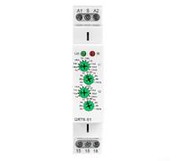 Relais temporel rail DIN 1 commutateur 230 V robuste (CA/CC 24-240 V)