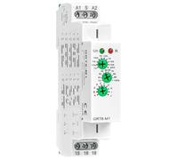 Relais Temporisé 12v Relais Temporisé Multifonction GRT6-M1 Horloge Modulaire avec Retard de 0,1 s à 10 Jours Montage sur rail DIN 35 mm pour Système de Chauffage Contrôle Industrie (AC/DC24V-240V)