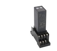 Relais temporisé à affichage numérique de petite taille H3Y-2/H3Y-4, contrôle du retardateur de temps de cycle 12 V 24 V 220 V avec prise de base PYF08A PYF014A(DC24V,H3Y-4)
