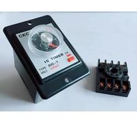 Relais temporisé AH2-Y DC24V 60M 8 broches avec base