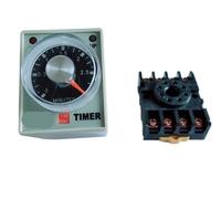 Relais temporisé CC 24 V 8 broches avec base réglable 6S 10S 30S 60S fiable AH3 3 pour contrôle de synchronisation dans les applications d'automatisation (1 pièce 10S)