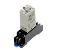 Relais temporisé DPDT 1S/5S/10S/30S/60S/3M/5M/10M/30M avec bouton rotatif et embase PYF08A, 12 V CC, H3Y-2 OUYNIEI(0-5 Seconds)