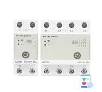 Relais temporisé GTS8-W AC220V 2P 4P 32A 40A 63A 80A Maison intelligente(80A,GTS8-W-4P)