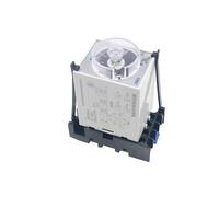 Relais temporisé JSZ3A AC 220V, retard DC 24V, mise sous tension, interrupteur de contrôleur de mise hors tension réglable(Type E base with hook,24V DC)