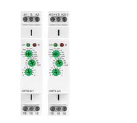 Relais Temporisé Multifonction 10A ACDC24~240V Rail Din 0.1s-10 Jours, Relais Temporisé Avec 10 Choix De Fonctions 220V GRT6-M(GRT6-M2 ACDC24V-240V)