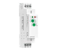 Relais temporisé multifonction avec retard d'arrêt GRT6-B1 AC 230 V 10 fonctions sélectionnables Relais de retard temporisé électronique modulaire sur rail Din Minuteur électronique 16