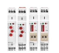 Relais temporisé multifonction, électronique, réglable ou numérique, 12 V, 24 V, 48 V, 110 V, 220 V, GRT8-M, GRT8-K, 1 pièce(GRT8-K1-AC230V)