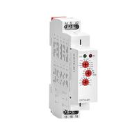 Relais temporisé multifonction réglable GRT8-M, avec 10 choix de fonctions, AC DC 12V 24V 220V 230V, relais temporisé, Rail Din, 1 pièces(GRT8-M2 AC230V)