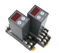 Relais temporisé numérique 0.1S-990H, délai de mise sous tension et d'arrêt, multi-mode, DC12V, DC24V, AC220V, H3Y-2, avec prise de Base 2NO2NC, 1 pièce(DC 12V,H3Y-4)