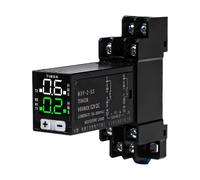 Relais temporisé numérique avec affichage, minuterie réglable 0,1 S-99H, 12 V DC 5 A 250 VAC, modèles compatibles 8 broches et 14 broches pour automatisation industrielle (8 broches)