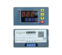 Relais temporisé numérique LED T3231, 12V 24V AC 110V 220V, interrupteur de commande de minuterie de Cycle, relais réglable(AC 110V-220V)