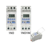 Relais temporisé numérique programmable hebdomadaire sur rail DIN 220 V, 230 V, 110 V, 12 V, 24 V, 48 V, 15 A, 30 A, THC15A(1NO1NC 12V AC DC)