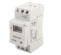 Relais Temporisé THC15A, 220-240V AC 20A, Interrupteur Programmable Numérique à Montage Sur Rail DIN avec Puce de Qualité Industrielle