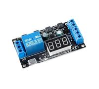 Relais temporisé ZK-TD2 1 voie DC 5-30 V, temporisateur de déclenchement, marche/arrêt, module de commutation avec affichage LED numérique, mini USB 0,1 s-999 min, 1 pièce