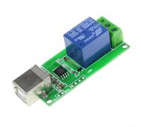 Relais USB 1 canal 5 V HID sans pilote PC Commande Interrupteur Smart Home Automatisation pour équipement de test industriel Éclairage AC 250 V/10 A DC 30 V/10 A Bleu