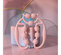 Relajador De Piernas, 9 Wheel Circular Leg Clamp, Multifunctional Ring Roller, 360 Degree Leg Neck Muscle Hand Arm Relaxer, For Massage Elbow Legs (Pink)