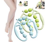 Relajador De Piernas, Relajador De Piernas De 12 Rodillos, Pince circulaire à 9 roues, Rouleau à anneau multifonctionnel à 360 degrés, Défrisant les jambes, le cou, les muscles, les mains, les bras