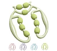 Relajador De Piernas, Relajador De Piernas De 9 Rodillos, 9 Wheel Circular Leg Clamp, Multifunctional Ring Roller, 360 Degree Leg Neck Muscle Hand Arm Relaxer (1Pc Green)