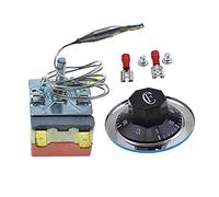 Reland Sun 1 interrupteur de contrôle de température pour chauffage de four AC 250 16 A 30-400 °C Rouge Blanc 2P 0,7 m