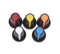 RELAND SUN 5 types de 20 pièces au total 100 boutons de potentiomètre de 15 x 17 mm avec trou de 6 mm