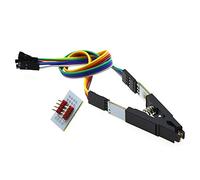 Reland Sun Clip de test de programmateur SOP8 à huit broches BIOS clip large et étroit corps 8 broches clip universel adaptateur clip IC Socket Burning Chip Clip (SOP8 ligne DuPont + carte)
