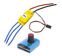 Reland Sun Contrôleur de vitesse électrique de moteur sans balais 30 A RC - Contrôleur de vitesse ESC - Testeur de servomoteur ESC