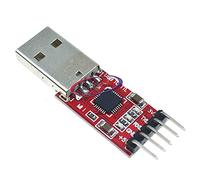 Reland Sun Convertisseur série USB 2.0 vers TTL UART 6 Broches CP-2102 (Rouge)