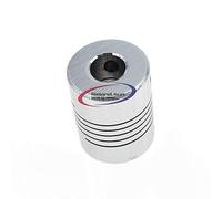 Reland Sun Coupleur d'arbre de moteur CNC 5 x 8 mm - Raccord flexible de 5 mm à 8 mm - Diamètre extérieur : 19 x 25 mm - 3 mm - 4 mm - 5 mm - 6 mm - 6,35 mm - 7 mm - 8 mm - 10 mm (3 x 8)
